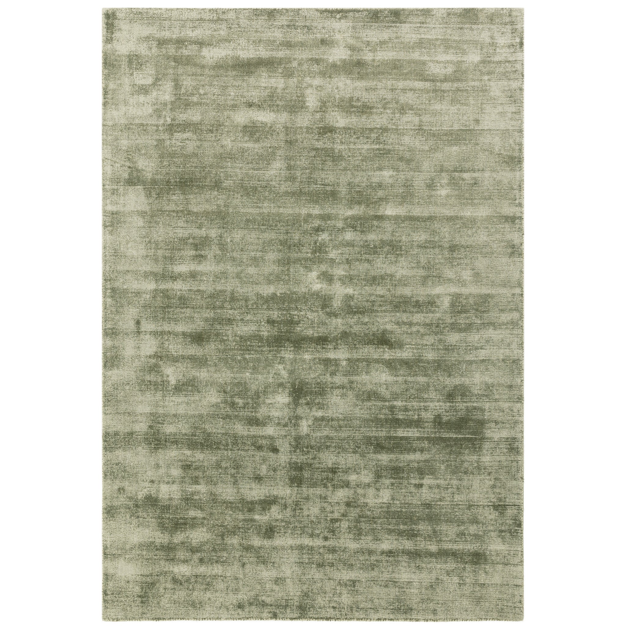 Luxury handwoven viscose rug, in sage colour, with a tip sheared finish giving a vintage effect. Size - Extra Large Pile Height: 7mm Dimensions: 2400 x 3400 mm 100% Viscose Hand Woven in India Delivery: 5-7 days